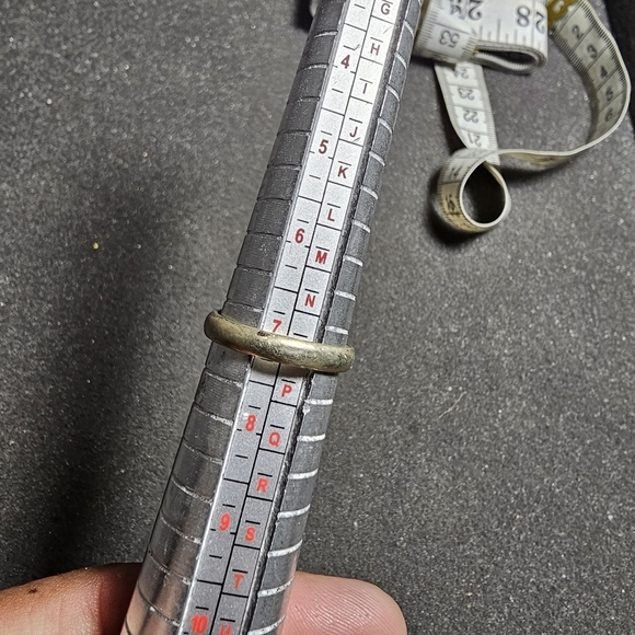 Vintage Made In Mexico Silver Tone Round Signet Ring Size 7 Engraved " SNN" sh9w - Picture 7 of 7